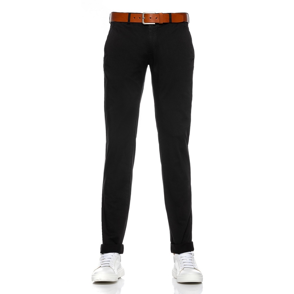 Pantaloni barbati chino negri CH001