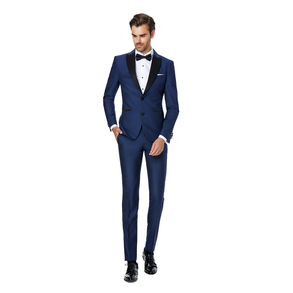 Costum barbati ceremonie slim bleumarin CT004