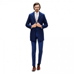 Palton barbati business slim bleumarin B109