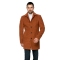 Palton barbati maro din lana cotta B161