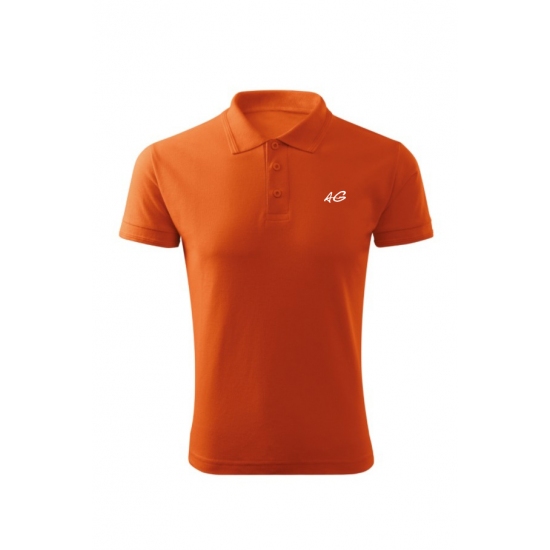 Tricou barbati polo slim orange TR010