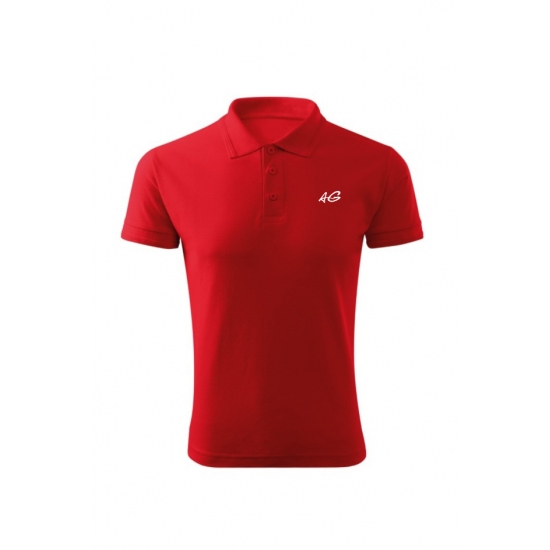 Tricou barbati polo slim rosu TR010